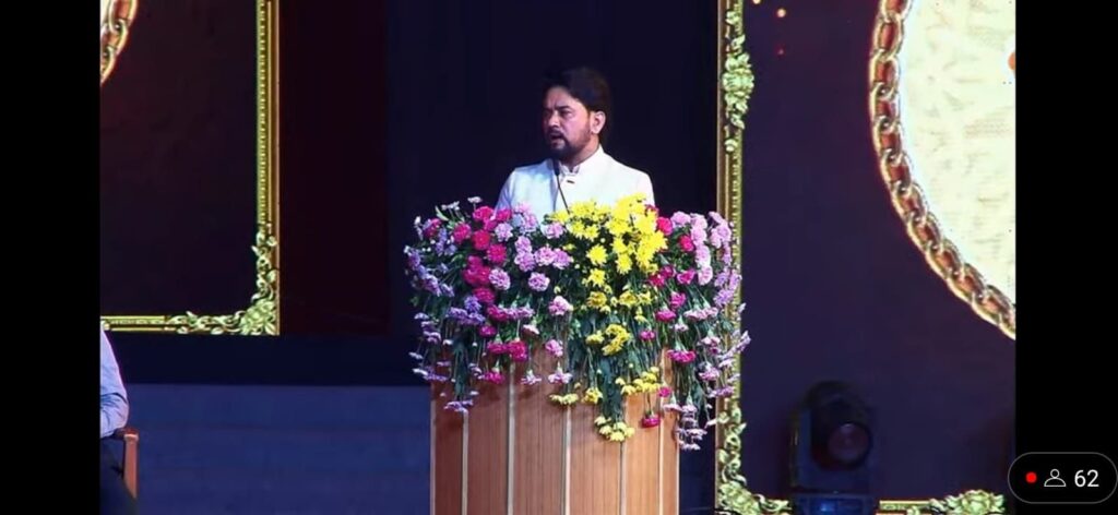 माधवपुर घेड़ उत्सव में शामिल हुए केंद्रीय मंत्री अनुराग ठाकुर, बोले- वर्तमान और भावी पीढ़ियों को सांस्कृतिक जड़ों से जुड़ना चाहिये