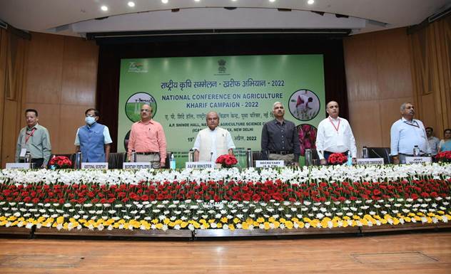 केंद्रीय कृषि मंत्री नरेन्द्र सिंह तोमर ने कृषि-खरीफ अभियान -2022 पर राष्ट्रीय सम्मेलन का किया उद्घाटन