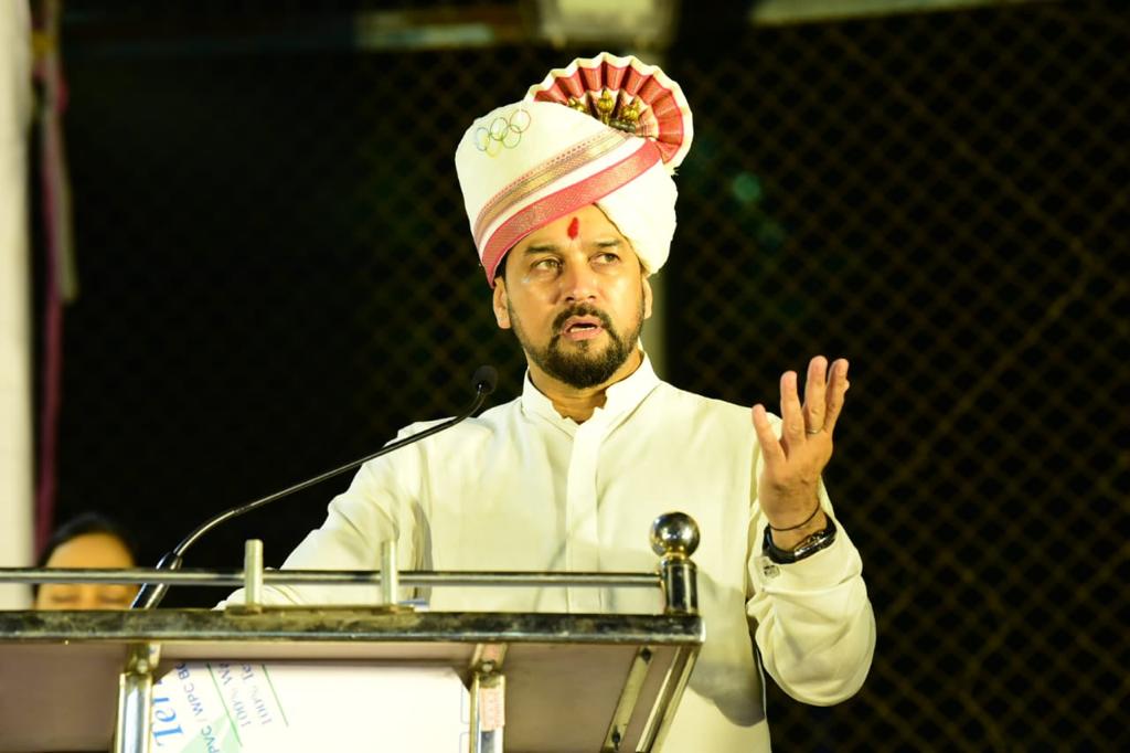 केंद्रीय मंत्री अनुराग ठाकुर ने पुणे के विमान नगर में तक्षशिला खेल परिसर का किया उद्घाटन