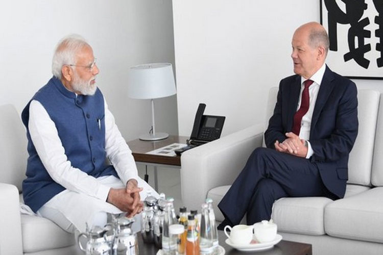 प्रधानमंत्री मोदी ने जर्मन चांसलर ओलाफ के साथ की बैठक, द्विपक्षीय सहयोग बढ़ाने पर चर्चा
