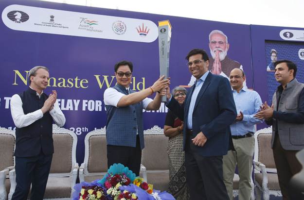 शतरंज ओलंपियाड मशाल रिले का अब भारत से शुरू होना सभी देशवासियों के लिए एक बेहद गौरवशाली क्षण है: किरेन रिजिजू
