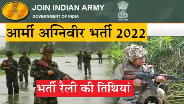 सेना भर्ती रैली के लिए शेड्यूल जारी, यहां जानें आर्मी अग्निवीर भर्ती रैली की डेट