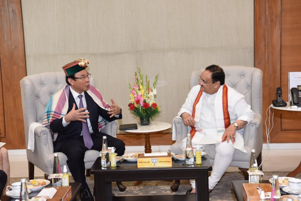 जेपी नड्डा ने वियतनाम की कम्युनिस्ट पार्टी के वरिष्ठ नेता से की मुलाकात की, भाजपा के संगठन और कामकाज पर हुई चर्चा