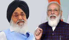 प्रधानमंत्री मोदी ने प्रकाश सिंह बादल के अच्छे स्वास्थ्य और शीघ्र स्वस्थ होने के लिए की प्रार्थना