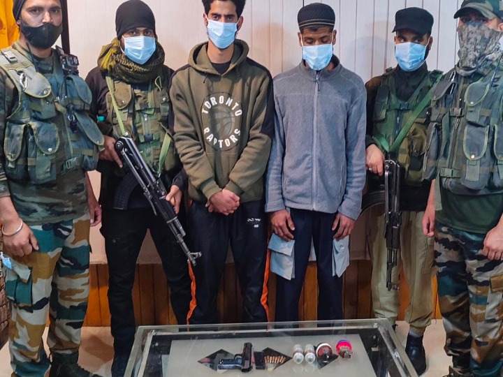 जम्मू-कश्मीर पुलिस की बडी कामयाबी, लश्कर- ए-तैयबा में शामिल हुए दो युवक अरेस्ट