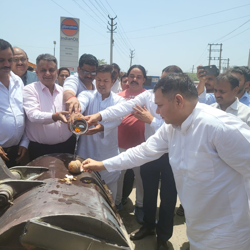 विधायक नीरज शर्मा को मिली एक और कामयाबी, बल्लभगढ सोहना टोल रोड का काम शुरू