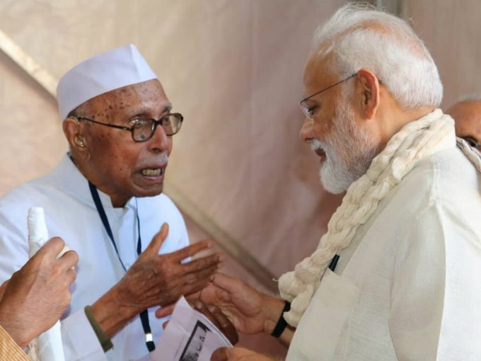 प्रधानमंत्री मोदी ने नरसिंहभाई पटेल के देहावसान पर व्यक्त किया दुख