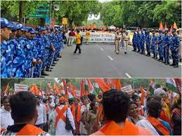 दिल्ली में विहिप के ‘शांति मार्च’ के कारण दिल्ली रोड बंद