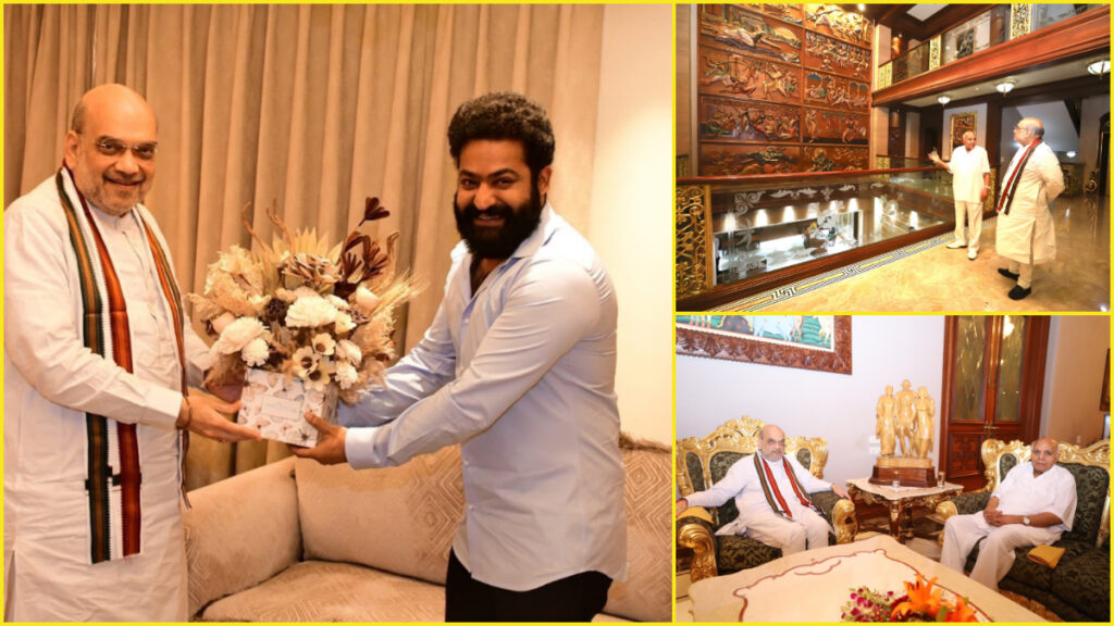 गृहमंत्री अमित शाह ने साऊथ एक्टर जूनियर NTR से की मुलाकात
