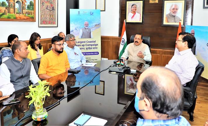 तटीय सफाई अभियान की रूपरेखा संपूर्ण सरकार के दृष्टिकोण के मॉडल पर तैयार की गई है- डॉ. जितेन्द्र सिंह