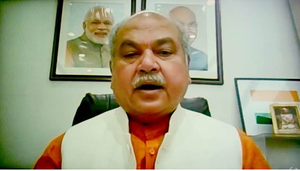 खेती को उन्नत बनाने के लिए केंद्र व राज्य मिलकर कर रहे हैं काम- कृषि मंत्री नरेंद्र सिंह तोमर