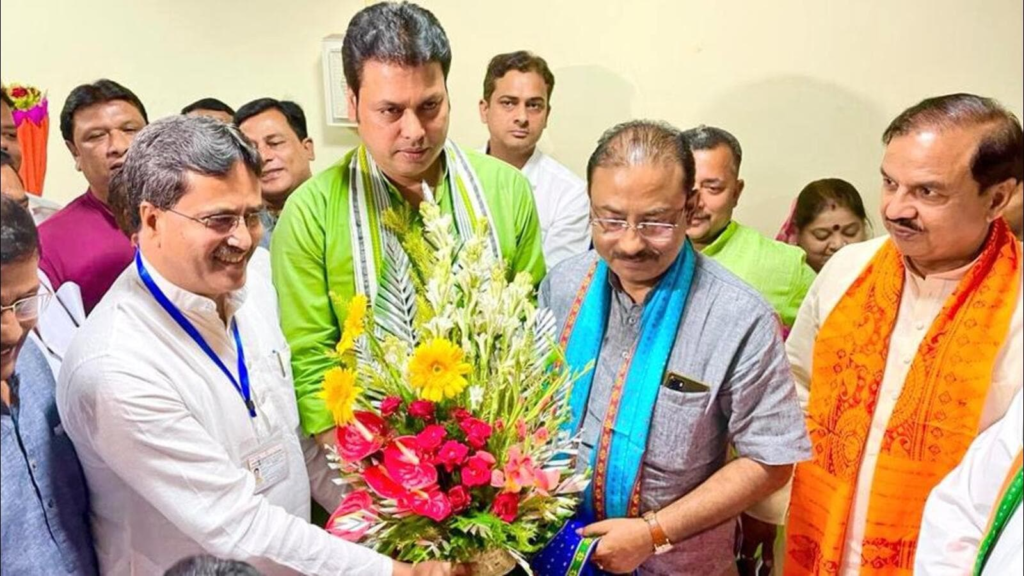 त्रिपुरा: राज्यसभा सांसद चुने गए पूर्व सीएम बिप्लब देब