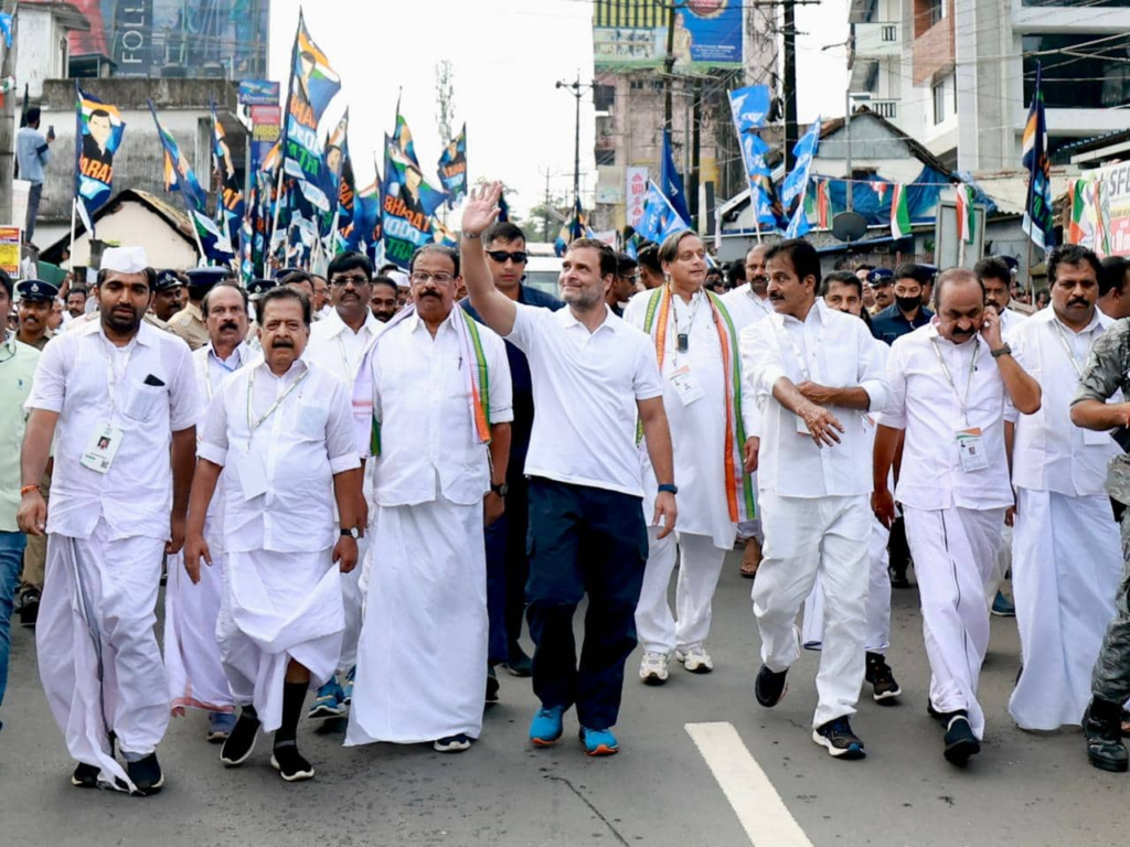 केरल में कांग्रेस की भारत जोड़ो यात्रा का छठा दिन