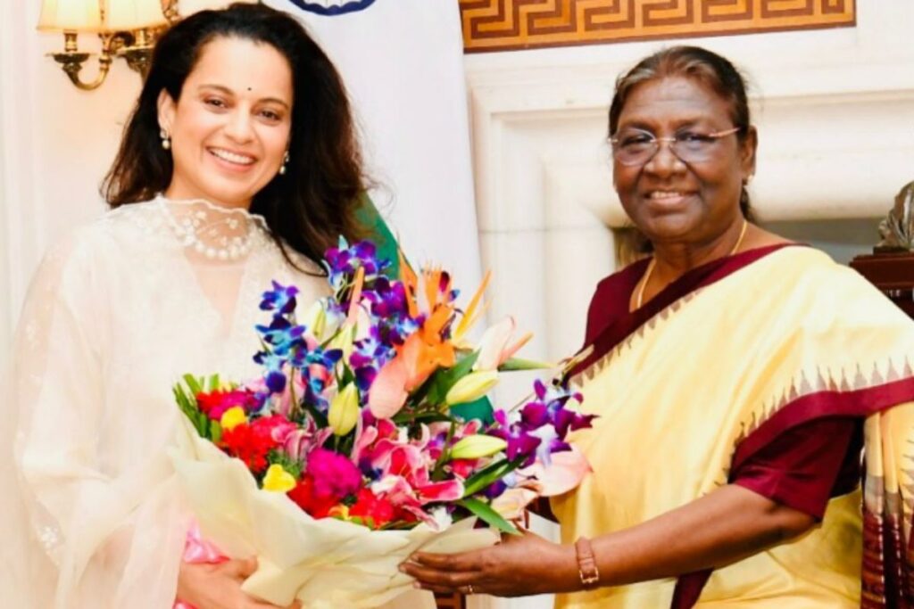 कंगना रनौत ने राष्ट्रपति द्रौपदी मुर्मू से की मुलाकात, इंस्टाग्राम पोस्ट की तस्वीर