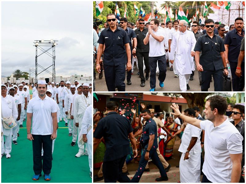 राहुल गांधी ने कन्याकुमारी में शुरू की भारत जोड़ो यात्रा, 119 नेताओं को दिया “भारत यात्री” नाम