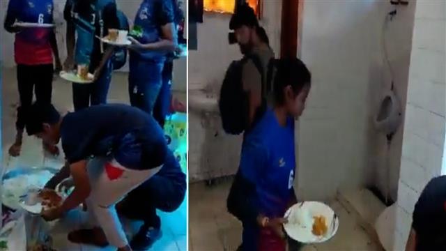 सहारनपुर: टॉयलेट में रखा गया खिलाड़ियों का खाना, वीडियो हुआ वायरल, क्रीड़ा अधिकारी सस्पेंड