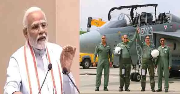प्रधानमंत्री मोदी ने वायुसेना दिवस के अवसर पर भारतीय वायुसेना को दी बधाई