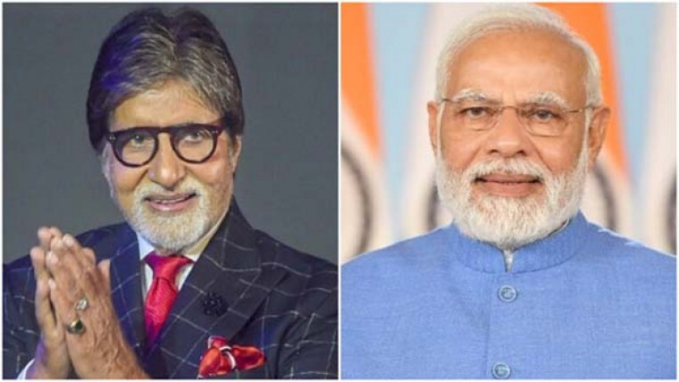 प्रधानमंत्री मोदी ने अमिताभ बच्चन को उनके 80वें जन्मदिन पर दी बधाई