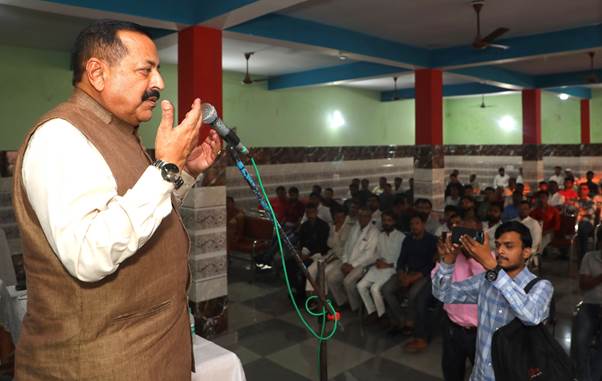 भारत के नए मतदाता इंडिया@2047 को परिभाषित करेंगे, जैसा कि प्रधानमंत्री नरेन्द्र मोदी ने परिकल्पित किया है : केंद्रीय मंत्री डॉ. जितेंद्र सिंह