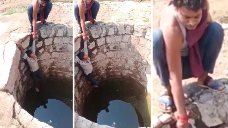 मध्य प्रदेश बना तालिबान, मोबाइल चोरी के शक में बच्चे को कुएं में लटकाया