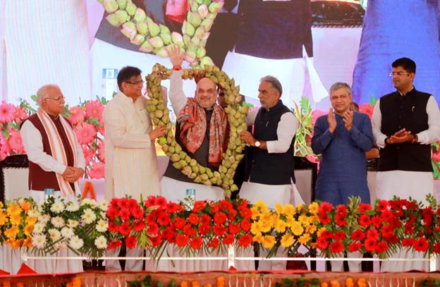 पीएम मोदी जी ने देशभर में परिवर्तन की जो बयार चलाई है उसका सबसे बड़ा फायदा हरियाणा को मिला है- गृहमंत्री अमित शाह