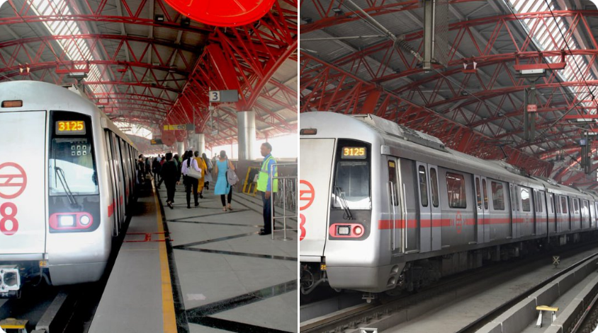 दिल्ली मेट्रो ने रेड लाइन पर इन स्टेशनों के बीच शुरू की 8 कोच वाली ट्रेन