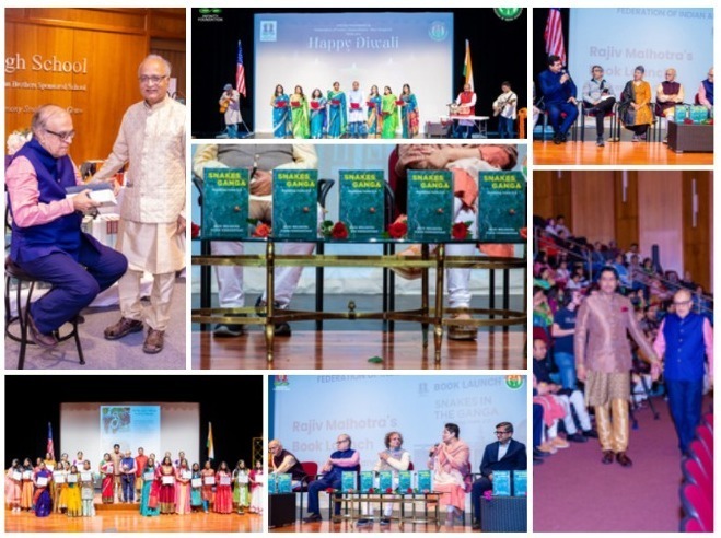 एफआईए न्यू इंग्लैंड ने प्रसिद्ध इंडोलॉजिस्ट राजीव मल्होत्रा द्वारा लिखित ‘स्नेक इन द गंगा’ के लिए बुक लॉन्च इवेंट आयोजित किया