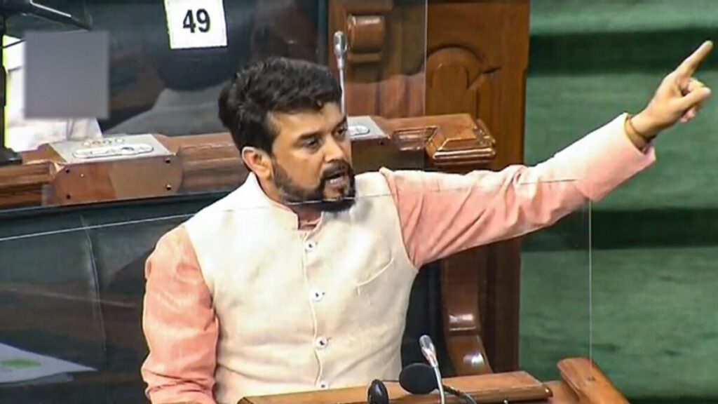 उत्तर प्रदेश में खेलों से संबंधित 23 बहुउद्देशीय विशाल क्रीड़ा कक्ष सहित 30 बुनियादी ढांचा परियोजनाओं को स्वीकृति प्रदान की गई है: अनुराग ठाकुर