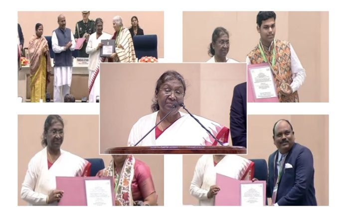 राष्ट्रपति द्रौपदी मुर्मु ने वर्ष 2021 और 2022 के लिये प्रदान किये राष्ट्रीय दिव्यांगजन सशक्तिकरण पुरस्कार