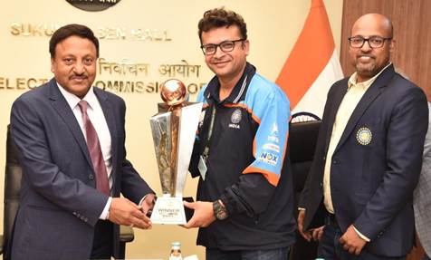 ईसी ने भारतीय बधिर क्रिकेट टीम ‘टी20 चैंपियंस ट्रॉफी के विजेताओं’ को किया सम्मानित