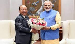 मिजोरम के मुख्यमंत्री जोरमथंगा ने प्रधानमंत्री मोदी से की मुलाकात