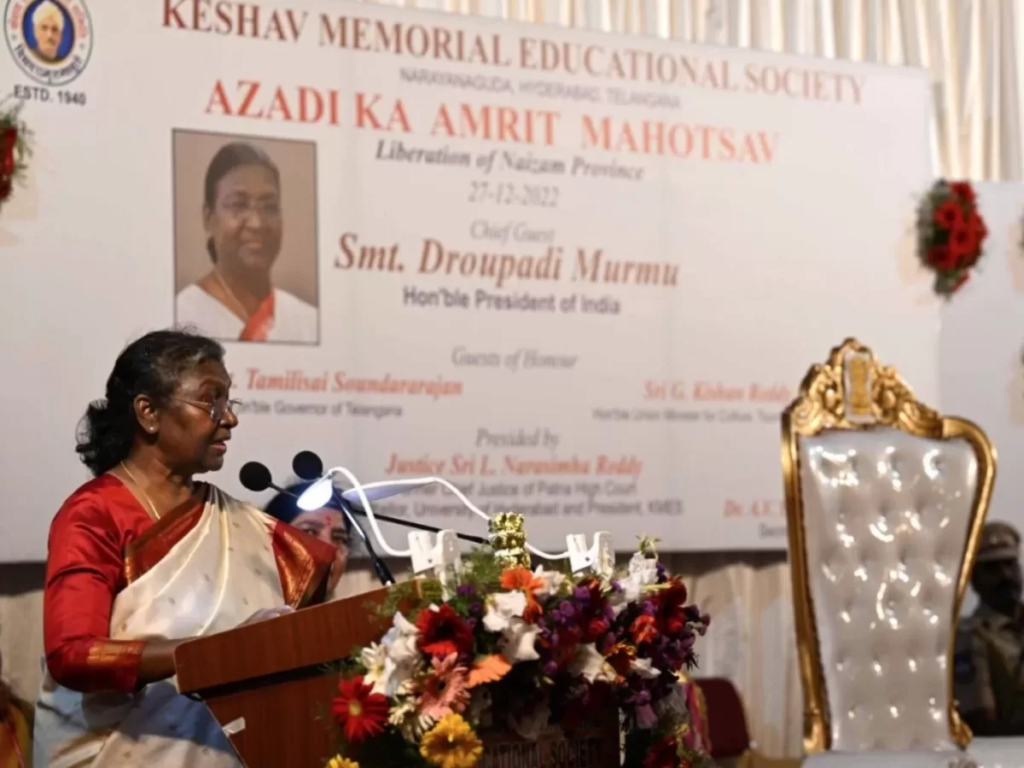 शिक्षा ऐसा आधार है, जिस पर एक राष्ट्र का निर्माण होता है- राष्ट्रपति मुर्मु