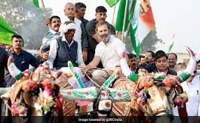 राजस्थान में ‘भारत जोड़ो यात्रा’ में राहुल गांधी ने की बैलगाड़ी पर सवारी…