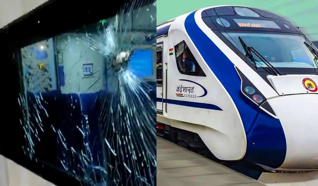 विशाखापत्तनम में पथराव से वंदे भारत ट्रेन के शीशे टूटे