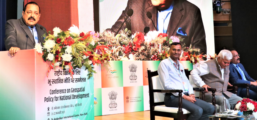 अंतरिक्ष, ड्रोन और भू-स्थानिक नीति की तिकड़ी अब से कुछ वर्षों में भारत को एक प्रमुख तकनीकी शक्ति के रूप में आगे बढ़ाएगी: डॉ. जितेंद्र सिंह