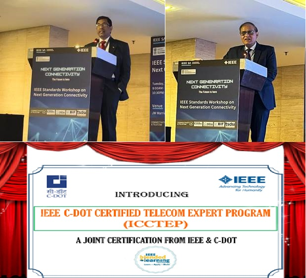 दूरसंचार सचिव के. राजारमन ने ‘IEEE C-DOT सर्टिफाइड टेलीकॉम एक्सपर्ट प्रोग्राम (ICCTEP)’ किया लॉन्च