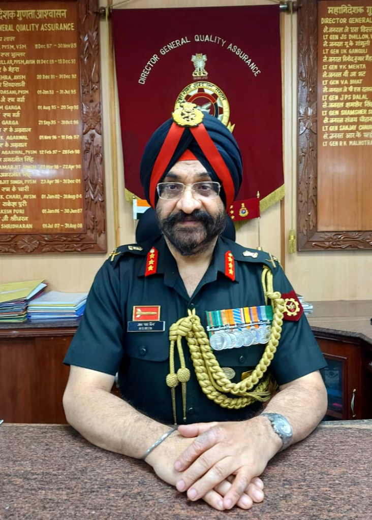 लेफ्टिनेंट जनरल आर.एस. रीन ने गुणवत्ता आश्वासन महानिदेशक का पदभार ग्रहण किया