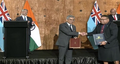 राजनयिक तथा आधिकारिक पासपोर्ट धारकों के लिए खुशखबरी ,भारत-फिजी ने वीजा छूट समझौता ज्ञापन पर हस्ताक्षर किए