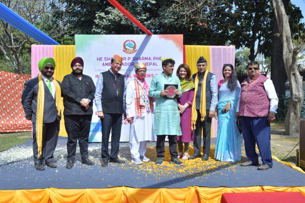 GTTCI और लायंस क्लब वेज ने नेपाल दूतावास में मनाया अंतर्राष्ट्रीय महिला दिवस और होली