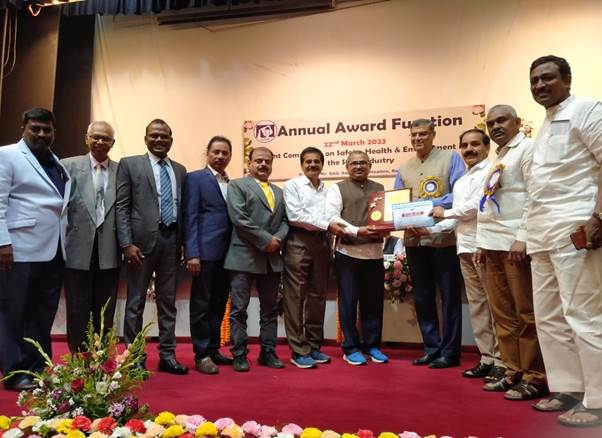 राष्ट्रीय इस्पात निगम लिमिटेड (आरआईएनएल) ने राष्ट्रीय स्तर का जेसीएसएसआई इस्पात सुरक्षा पुरस्कार जीता