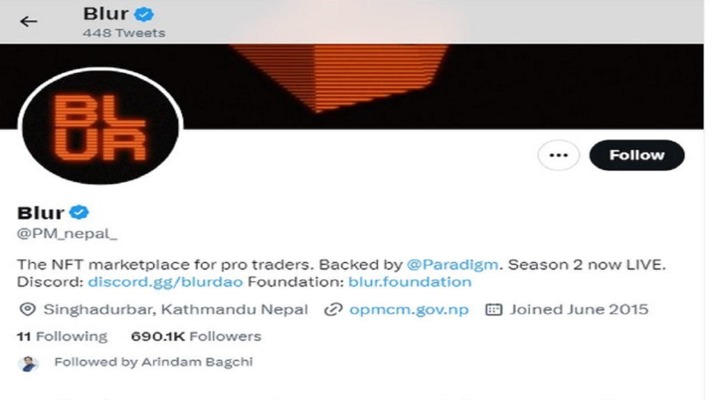 नेपाल के प्रधानमंत्री का ऑफिशियल Twitter अकाउंट हैक, हैकर ने लिखा- गड्ढे में उतरें