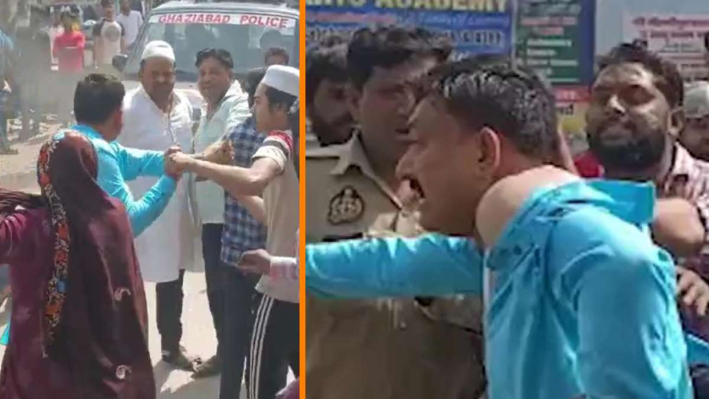 दुकान के स्वामित्व को लेकर बीजेपी नेता को दौड़ा-दौड़ाकर पीटा, पुलिस की गाड़ी के पास जाकर नेता जी ने बचाई जान