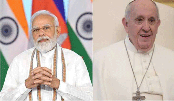 प्रधानमंत्री ने पोप फ्रांसिस के शीघ्र स्वस्थ होने की कामना की