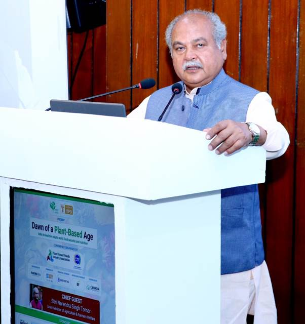 भविष्य की जरूरतों को पूरा करने पौध आधारित खाद्य महत्वपूर्ण विकल्प – नरेंद्र सिंह तोमर