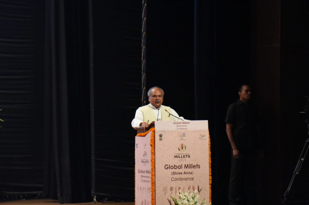मोटे अनाजों को श्री अन्न का नाम देकर प्रधानमंत्री नरेन्द्र मोदी ने “चमत्कारी खाद्य” को एक नया अर्थ और आयाम प्रदान किया: नरेन्द्र सिंह तोमर