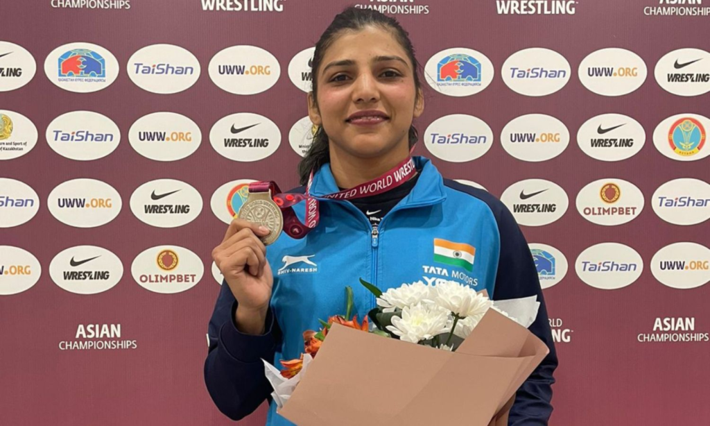 निशा दहिया ने कजाकिस्तान में एशियाई कुश्ती चैंपियनशिप में रजत पदक जीता