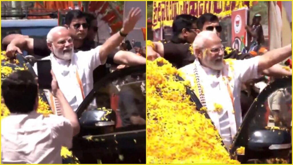केरल में पीएम मोदी का भव्य स्वागत, रोड शो में पैदल चले, बड़ी संख्या में जुटे लोगों ने बरसाए फूल