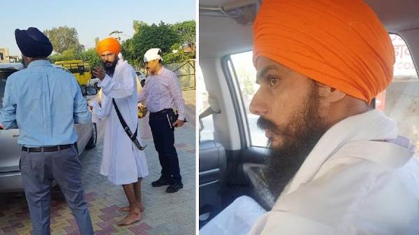 पंजाब से 18 मार्च से फरार खालिस्तान समर्थक अमृतपाल सिंह मोगा के गुरुद्वारा से हुआ गिरफ्तार