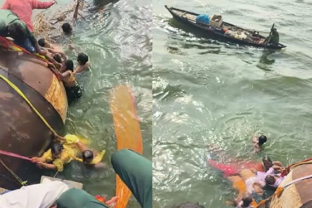 बलिया में बड़ा हादसा 30 सवारों से भरी नाव पलटी गंगा नदी में – 4 की मौत और कई लापता