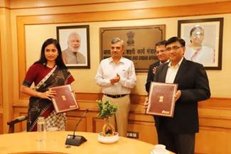 आवासन एवं शहरी कार्य मंत्रालय और राईट्य ने किया समझौता ज्ञापन पर हस्ताक्षर